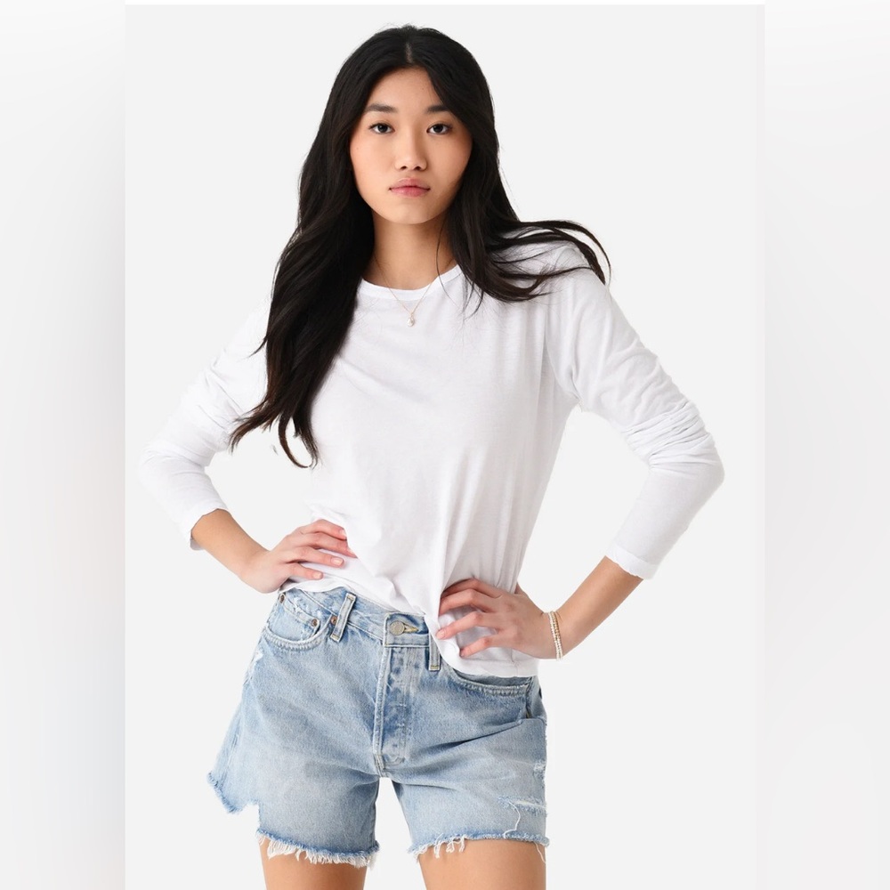 White Long Sleeve Top by Cotton Citizen